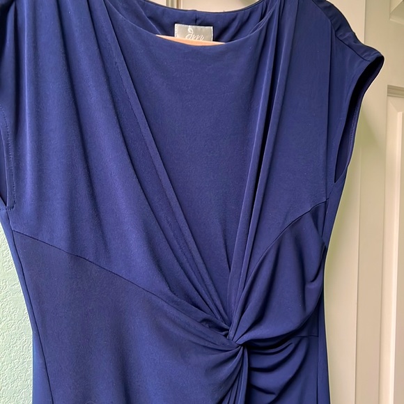 Navy blue cocktail dress, size 14. Will consider all offers. Never worn! - Picture 3 of 5